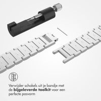 Selencia Sparkle schakelband Apple Watch Series 1 t/m 9 / SE (38/40/41 mm) | Series 10 / 11 (42 mm) - Zilver