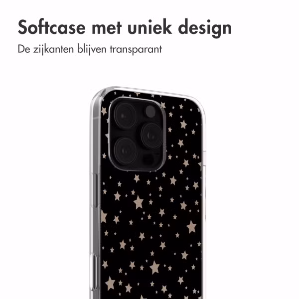 imoshion Design hoesje Apple iPhone 16 Pro - Stars Beige Reverse