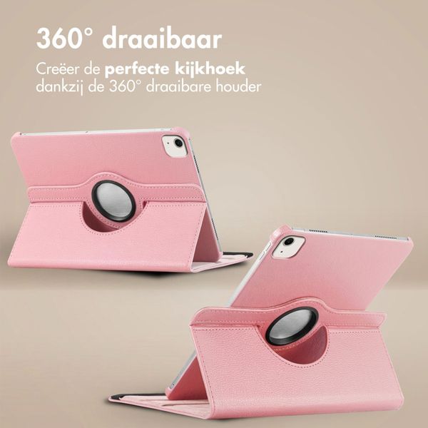 imoshion 360° draaibare Bookcase Apple iPad Air 13 inch (2026) M4 / (2025) M3 / (2024) M2 - Roze