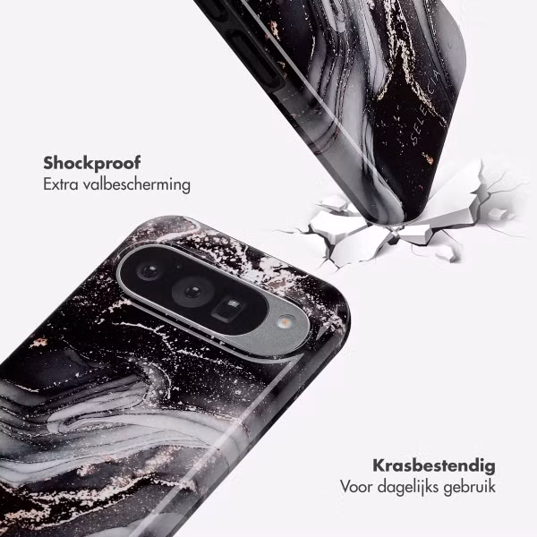 Selencia Vivid Backcover Google Pixel 10 / 10 Pro - Chic Marble Black