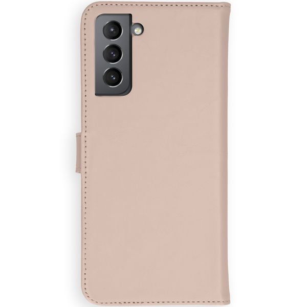 Selencia Echt Leren Bookcase Samsung Galaxy S21 - Dusty Pink