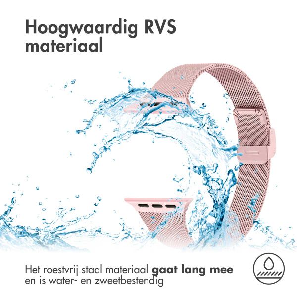 imoshion Milanees vouwbandje Apple Watch Series 1 t/m 9 / SE (38/40/41 mm) | Series 10 / 11 (42 mm) - Roze