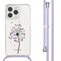 imoshion Design hoesje met koord iPhone 15 Pro - Sandstone Dandelion