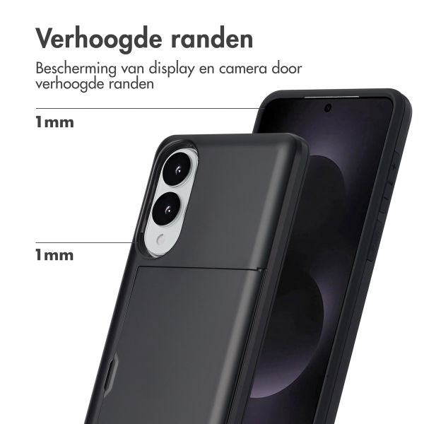 imoshion Backcover met pasjeshouder Samsung Galaxy S25 Edge - Zwart