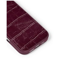 iDeal of Sweden Vegan Leather MagSafe Backcover Apple iPhone 16 Pro - Fine Wine Croco