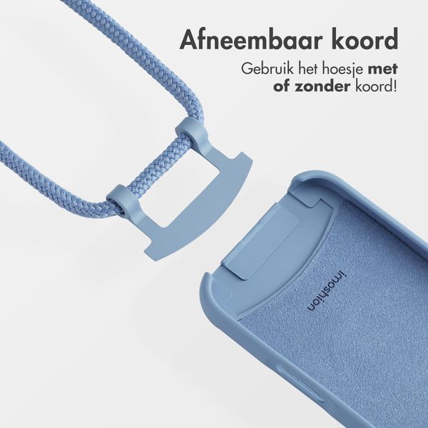 imoshion Color Backcover met afneembaar koord MagSafe Apple iPhone 16 Pro - Ash Blue
