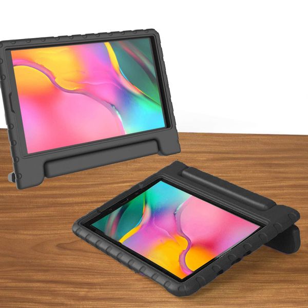 Kidsproof Backcover met handvat Samsung Galaxy Tab A 10.1 (2016) - Zwart