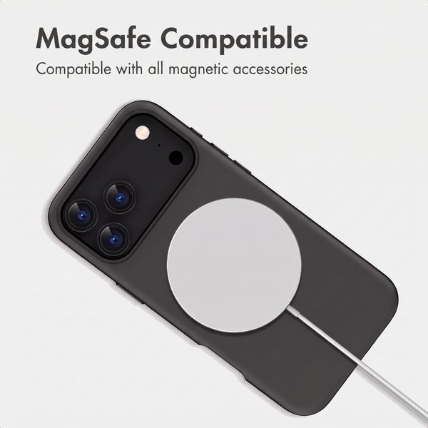 imoshion Color Backcover with Thin MagSafe Ring Apple iPhone 18 Pro / 17 Pro - Black