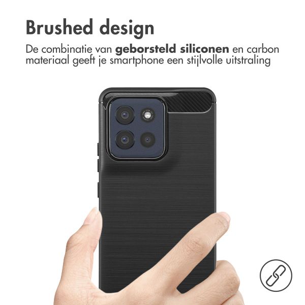 imoshion Brushed Backcover Motorola Moto G86 - Zwart