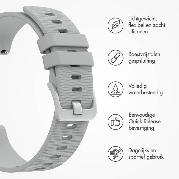 imoshion Siliconen sportbandje met gesp Samsung Galaxy Watch 7 40/44 mm - Grijs