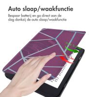 imoshion Design Slim Hard Case Bookcase Kobo Nia - Bordeaux Graphic