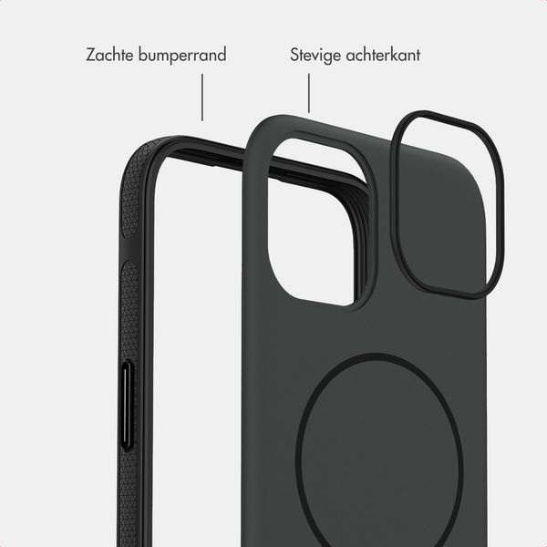 imoshion Color Backcover met Thin MagSafe Ring Apple iPhone 14 / 13 - Zwart