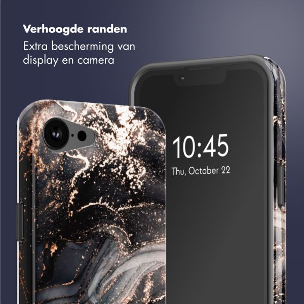 Selencia Vivid Backcover met MagSafe Apple iPhone 16e - Chic Marble Black