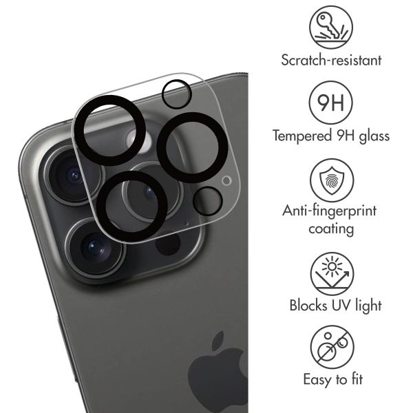 imoshion Camera Protector Glass 2-pack Apple iPhone 16 Pro - Black