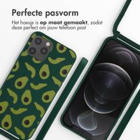 imoshion Siliconen design hoesje met koord Apple iPhone 12 (Pro) - Avocado Green