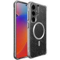 imoshion Clear Glitter Backcover met MagSafe Samsung Galaxy S25 - Zilver