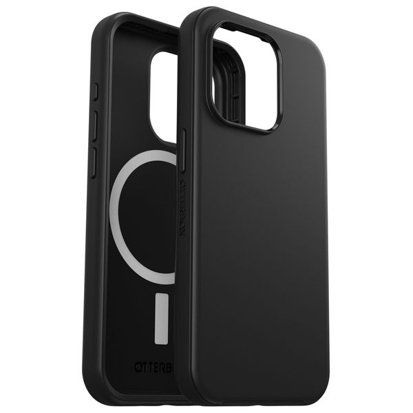 OtterBox Symmetry Backcover MagSafe iPhone 15 Pro - Zwart