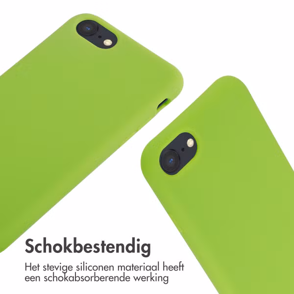imoshion Siliconen hoesje met koord Apple iPhone SE (2022 / 2020) / 8 / 7 - Fluor Groen
