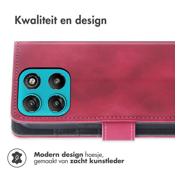 imoshion Bookcase met koord Motorola Moto G77 - Rood