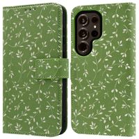 imoshion Design Bookcase Samsung Galaxy S24 Ultra - Green Flowers