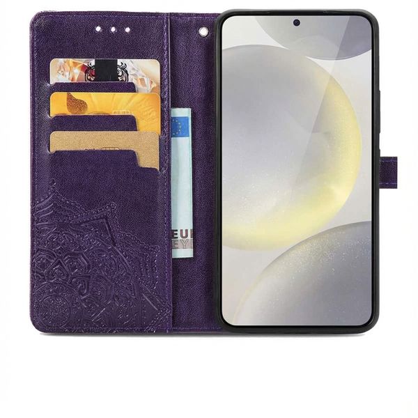 imoshion Mandala Bookcase Samsung Galaxy S25 / S24 - Paars