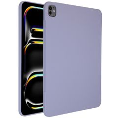 Accezz Liquid Silicone Backcover met penhouder Apple iPad Pro 13 (2025) M5 / (2024) M4 - Lila