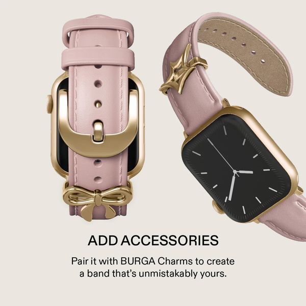 Burga Genuine Leather Band Apple Watch | 38/40/41/42 mm - Pillow Talk / Gold