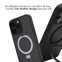 Accezz Ring Stand Backcover met MagSafe Apple iPhone 15 Pro Max - Zwart