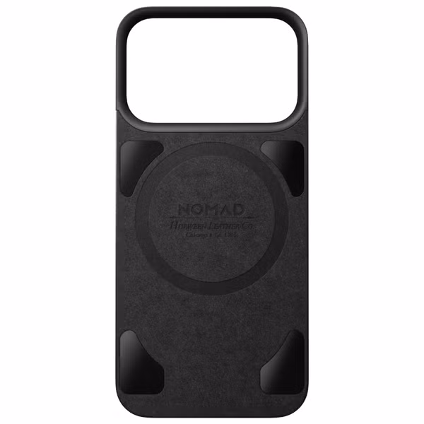 Nomad Magnetic Leather Backside Apple iPhone 18 Pro / 17 Pro - Black