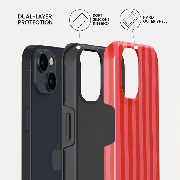 Burga Tough Back Cover with MagSafe Apple iPhone 13 - Pomegranate