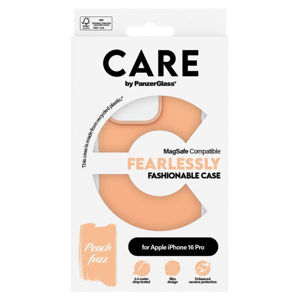 CARE by PanzerGlass Fashion Backcover MagSafe Apple iPhone 16 Pro - Peachy