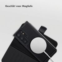Selencia Olyn Uitneembare Bookcase met MagSafe Samsung Galaxy S24 Ultra - Zwart