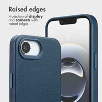 Accezz 2-in-1 Leather Bookcase with MagSafe Apple iPhone 17e / 16e - Nightfall Blue
