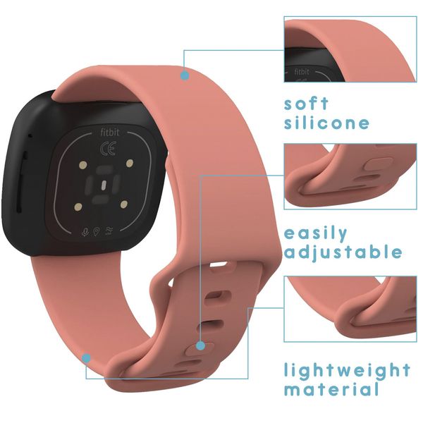 imoshion Siliconen bandje Fitbit Versa 4 / 3 / Sense (2) - Oranje