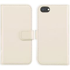 Selencia Echt Leren Bookcase Apple iPhone SE (2022 / 2020) / 8 / 7 - Greige