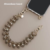 Selencia Transparent Case with Hooks + Lova Wrist Strap Apple iPhone 11 - Leopard