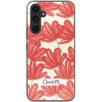 Gepersonaliseerd hoesje met bloemen Samsung Galaxy A54 (5G) - Transparant