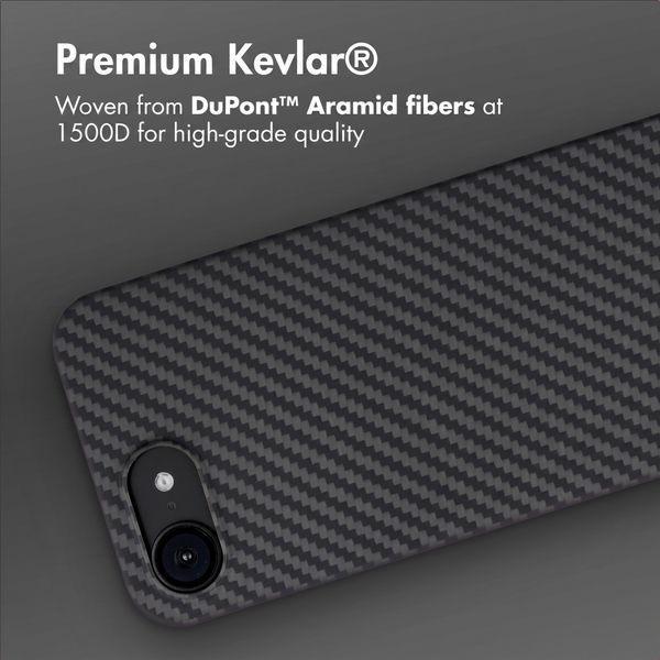Accezz MagSafe Kevlar® Back Cover Apple iPhone 17e / 16e - Black