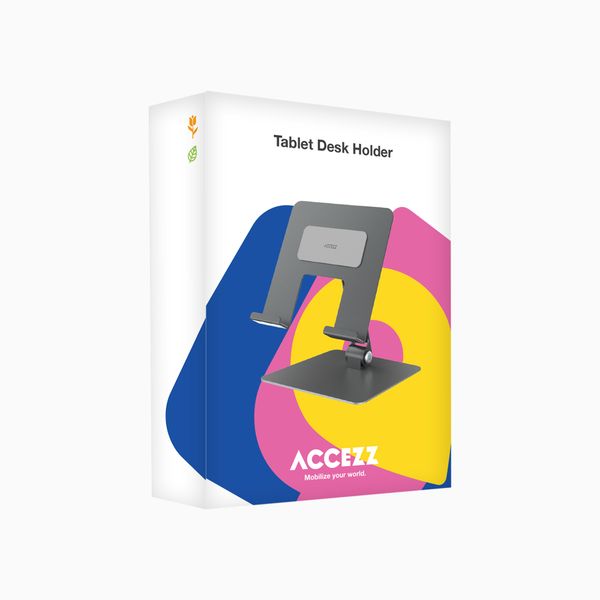 Accezz Opvouwbare Tabletstandaard Bureau - Houder voor tablet / 13 inch laptop - Grijs