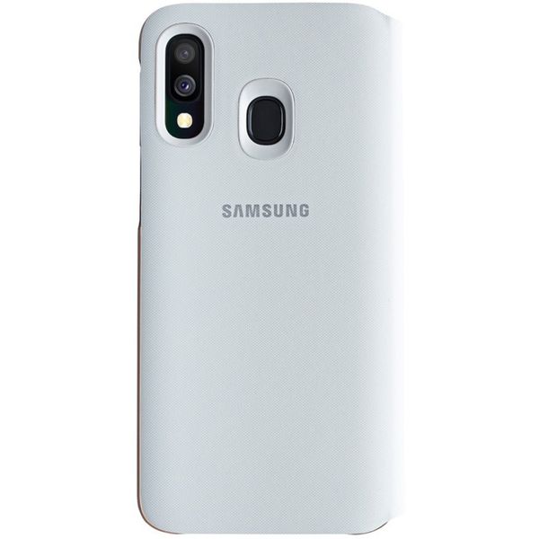 Samsung Originele Wallet Bookcase Samsung Galaxy A40 - Wit