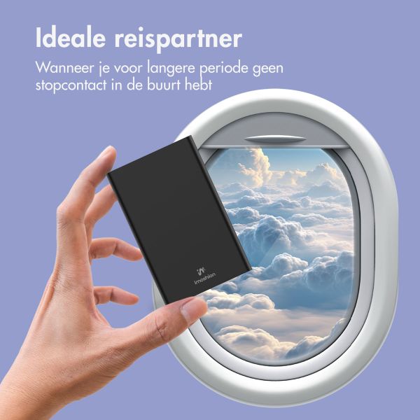 imoshion Ultra Series Aluminium Powerbank 10.000 mAh - Quick Charge en Power Delivery - Black