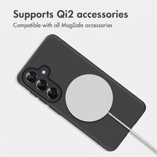 imoshion Colour Case with Thin MagSafe Ring Samsung Galaxy S25 / S24 - Black