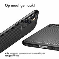 imoshion Carbon Softcase Backcover Apple iPhone 12 Pro Max - Zwart