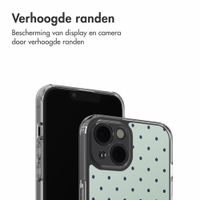 imoshion Design hoesje Apple iPhone 14 - Polka Dot Mintgroen