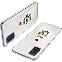 imoshion Design hoesje Galaxy A51 - Live Laugh Love - Zwart