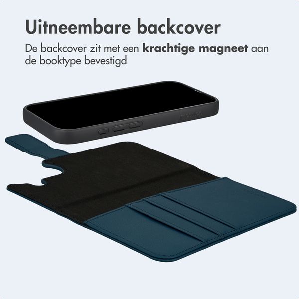 imoshion Uitneembare 2-in-1 Luxe Bookcase Apple iPhone 17 - Blauw
