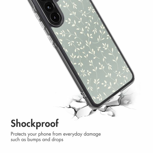 imoshion Design hoesje Samsung Galaxy A36 - Smoke Green Flowers