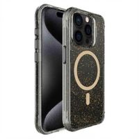imoshion Clear Glitter Backcover met MagSafe Apple iPhone 15 Pro Max - Goud
