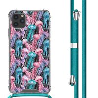 imoshion Design hoesje met koord Apple iPhone 11 Pro - Jellyfish Watercolor