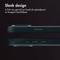 Accezz Vintage Leather Magsafe Backcover Apple iPhone 15 Pro Max - Smokey Green